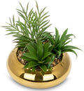 Artificial Succulent in Gold Pot