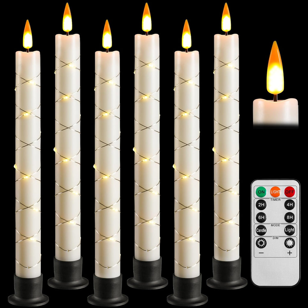 LED Flameless Cone Candle, 6pcs