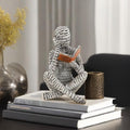 Modern Abstract Reading Figure Decor